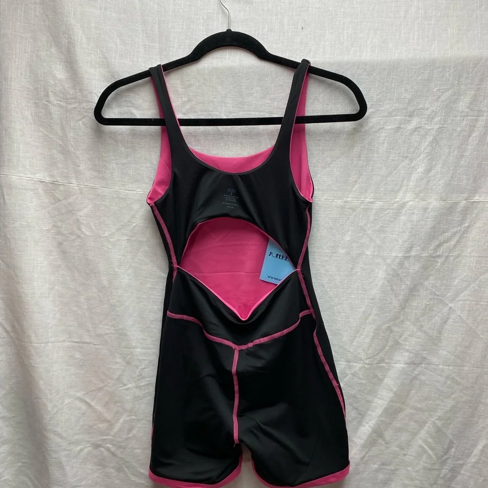 Fleo Bodysuit Small Pink Activewear Singlet One Piece Weightlifting NEW - Picture 6 of 15